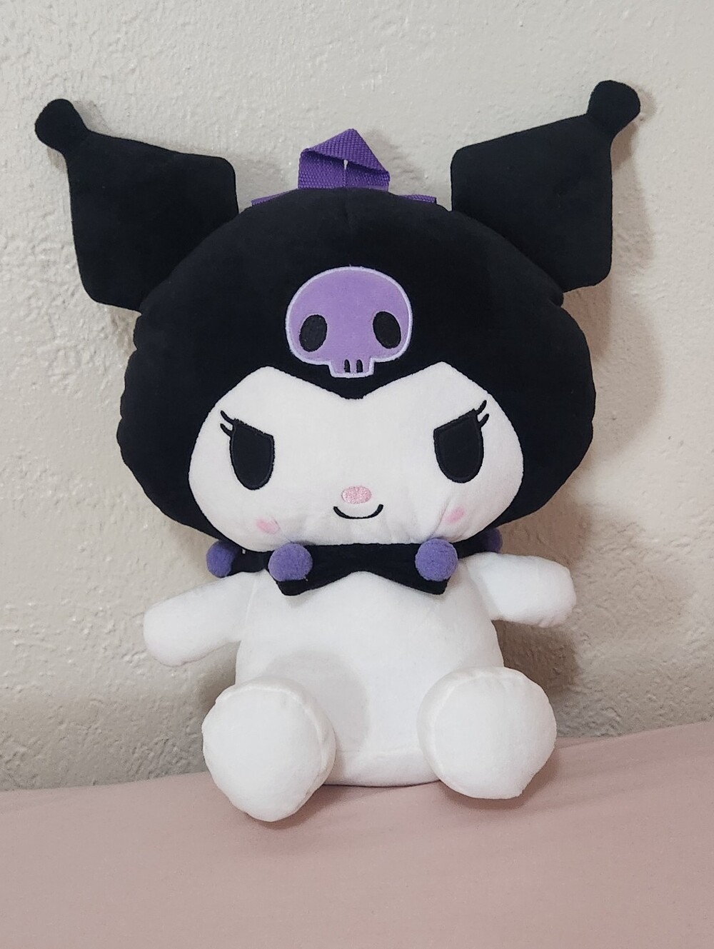 Sanio Kuromi Backpack Plush 15 Inches Authentic